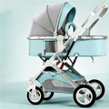 Flagship Baby Stroller, Sit & Recline, Lightweight Foldable, High Landscape, Shock Absorption, Reversible, Newborn Toddler Stroller for Wholesale