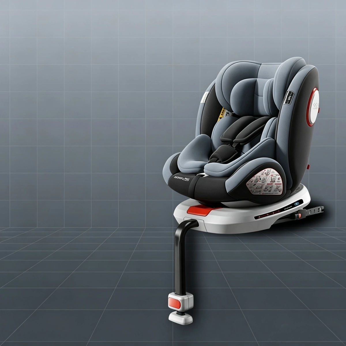 Baby Car Seat for Infants, 360° Rotatable Toddler Safety Car Seat, Smart Version