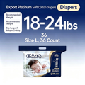 Chiaus Export Platinum Cottony Soft Baby Disposable Diapers, Size L & XL