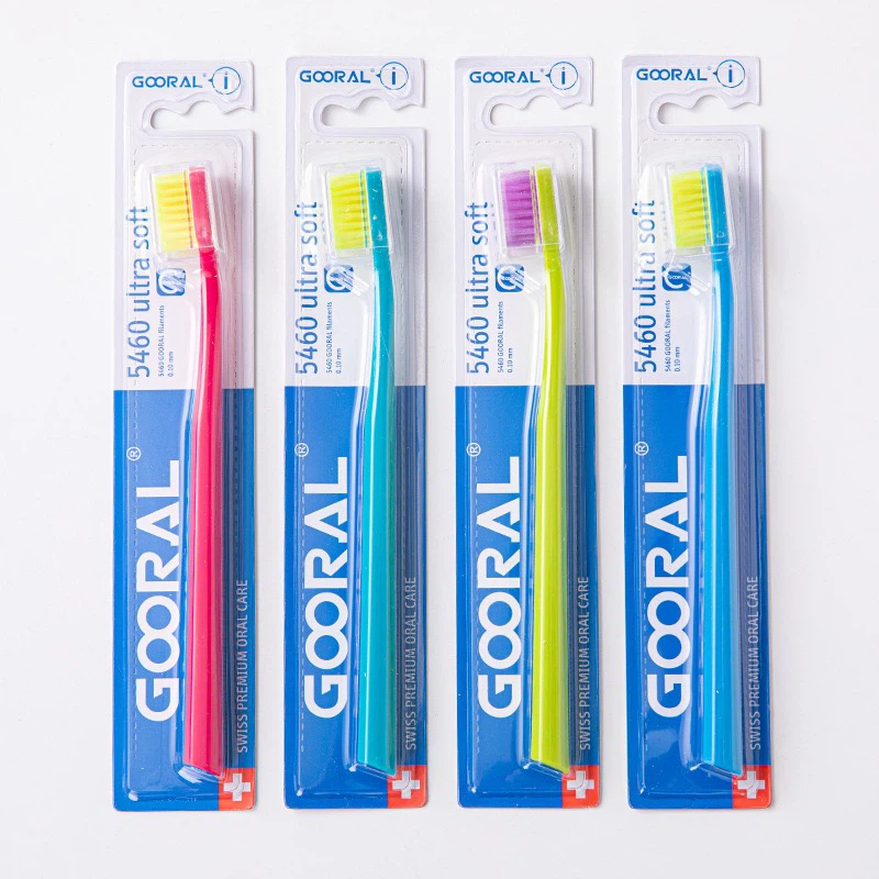 GOORAL Swiss Ultra Soft Adult Toothbrush 12‑Pack Family Set