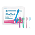 Disposable Mini Bead Toothbrush with Built‑in Dental Floss, No‑Rinse Portable Travel Toothbrush for Fresh Breath, 10‑Pack, 4 Assorted Flavors